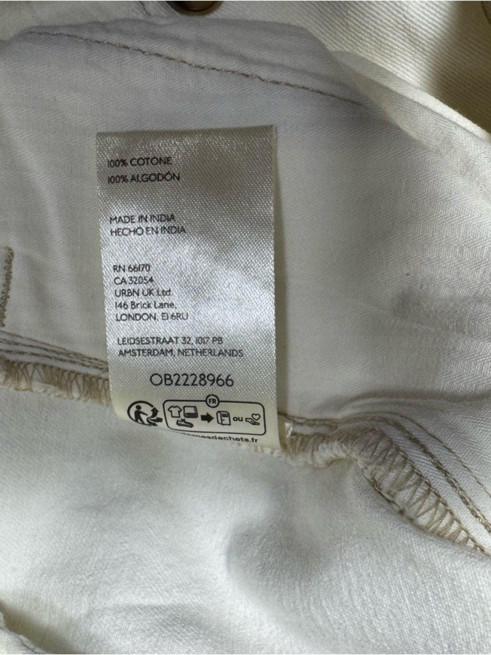 NWT New $98 Free People Sadie A-Line Long Shorts In Clean Ivory Size 4 - Picture 8 of 10